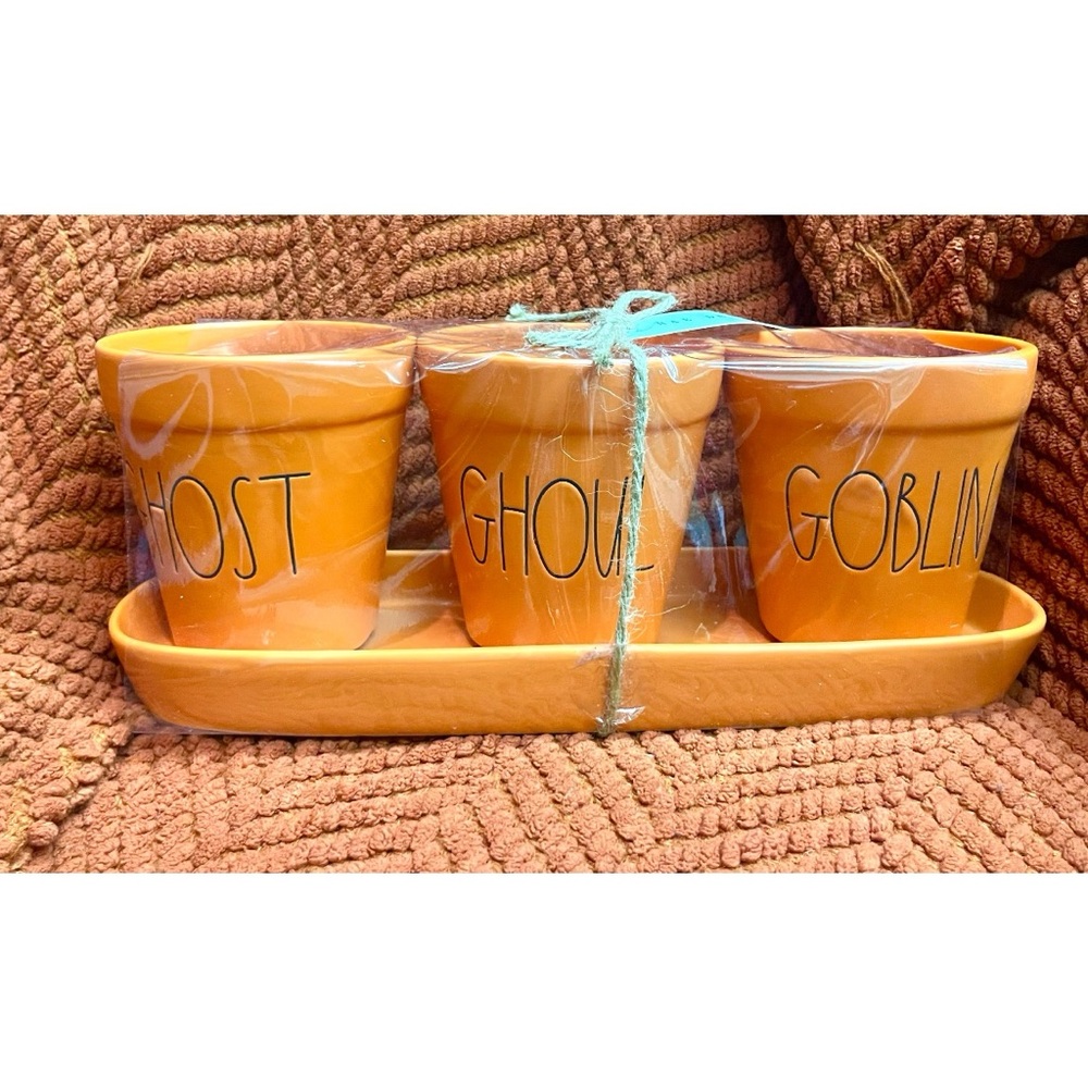 Rae Dunn‎ Halloween Orange Planters